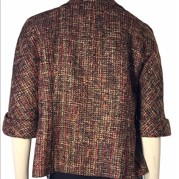 Semantiks XS Brown Tweed Cropped Blazer - Picture 4 of 8
